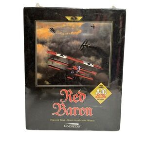 New Sealed Red Baron  PC‎ Big Box Dynamix Sierra DOS CD  Sealed A-10 Tank Killer